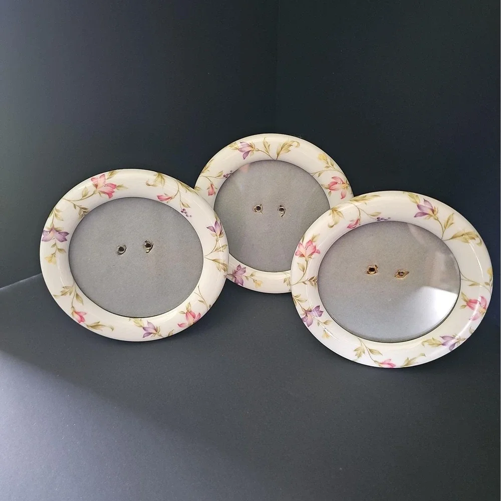 Trio Of Vintage Mikasa Bone China Floral 4.25